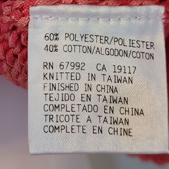 Sigrid Olsen Sport Pink Coral Mix Knitted Sleeveless Tank Womens L NWT - Picture 10 of 12